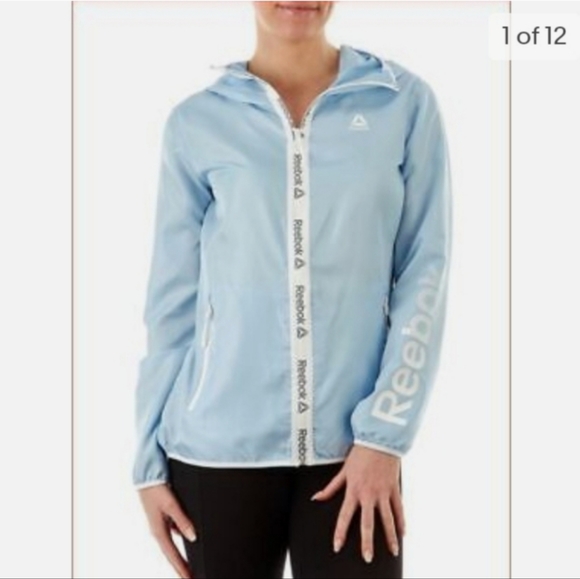 Reebok Sky Blue windbreaker - Picture 1 of 10